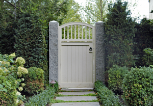 Wood Arched Entry Gate G-8